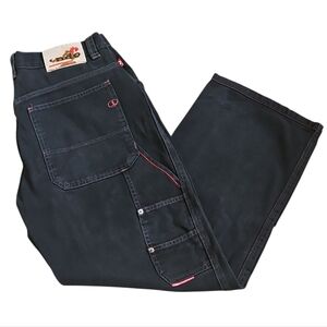Indo Vintage Baggy Wide-leg Carpenter Style Jeans. Mens 34R